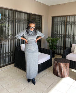 Grey skirt set